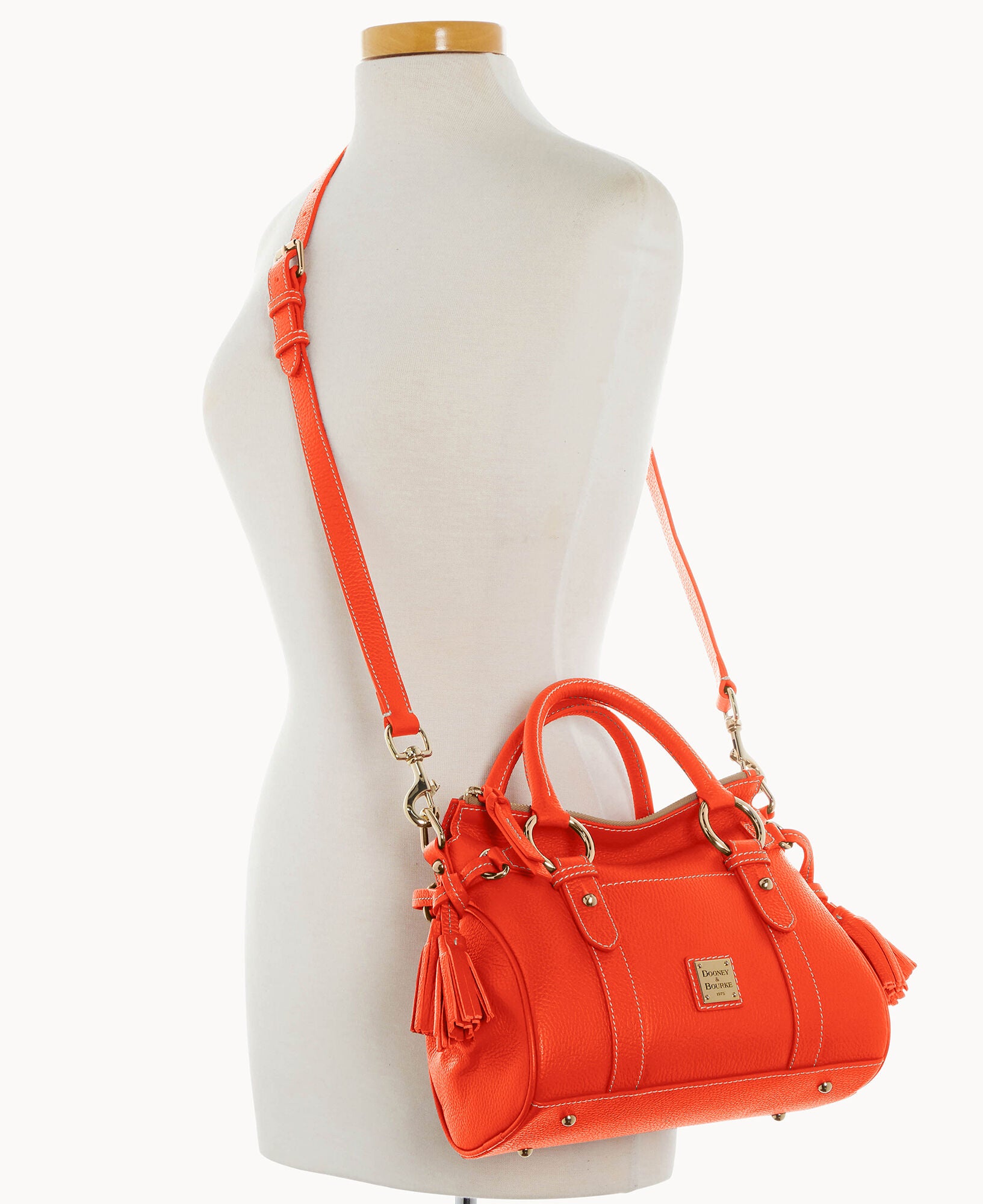 Lucca Leather Satchel With Pocket - Image 5