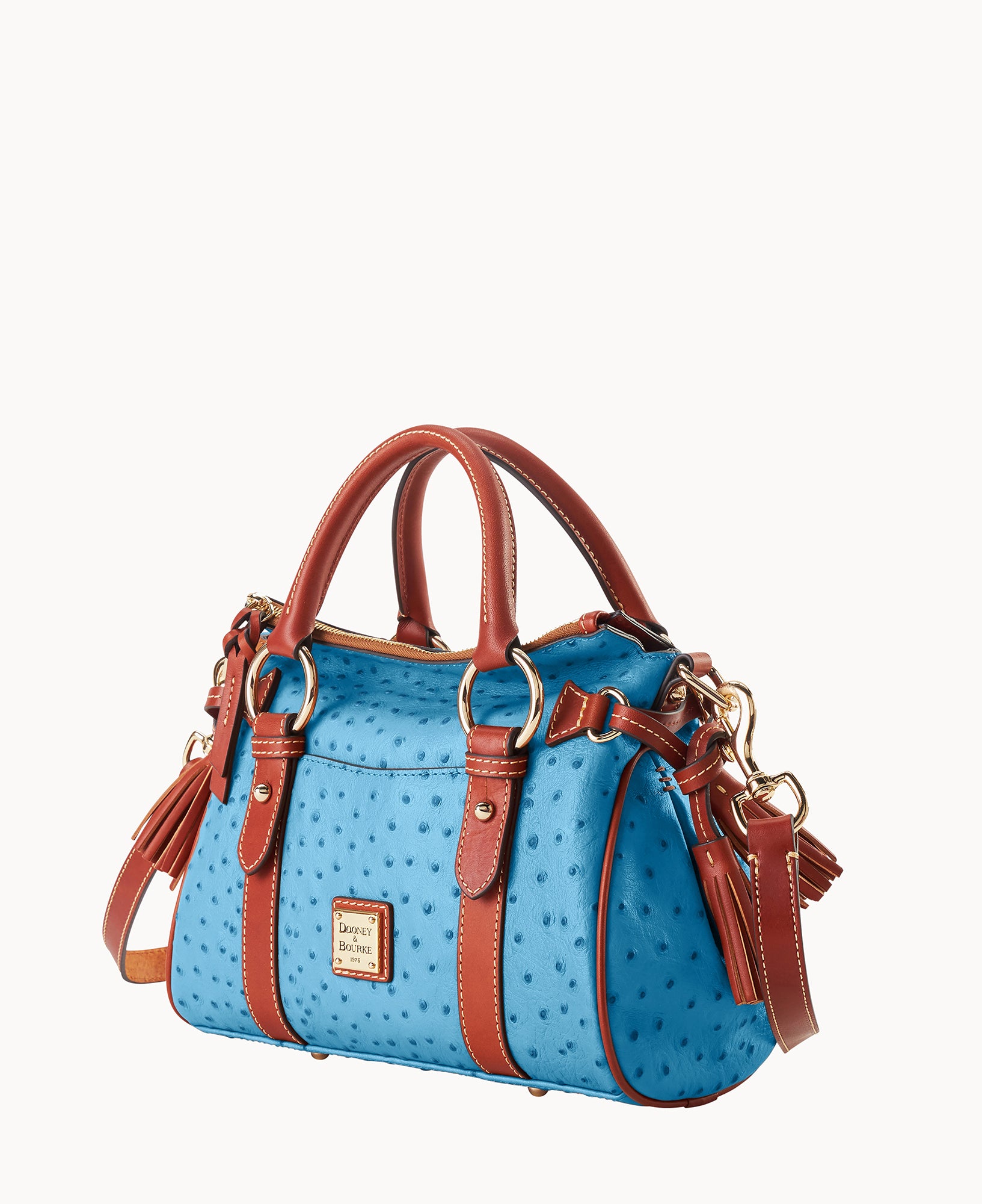 Ostrich Satchel With Pocket - Image 26