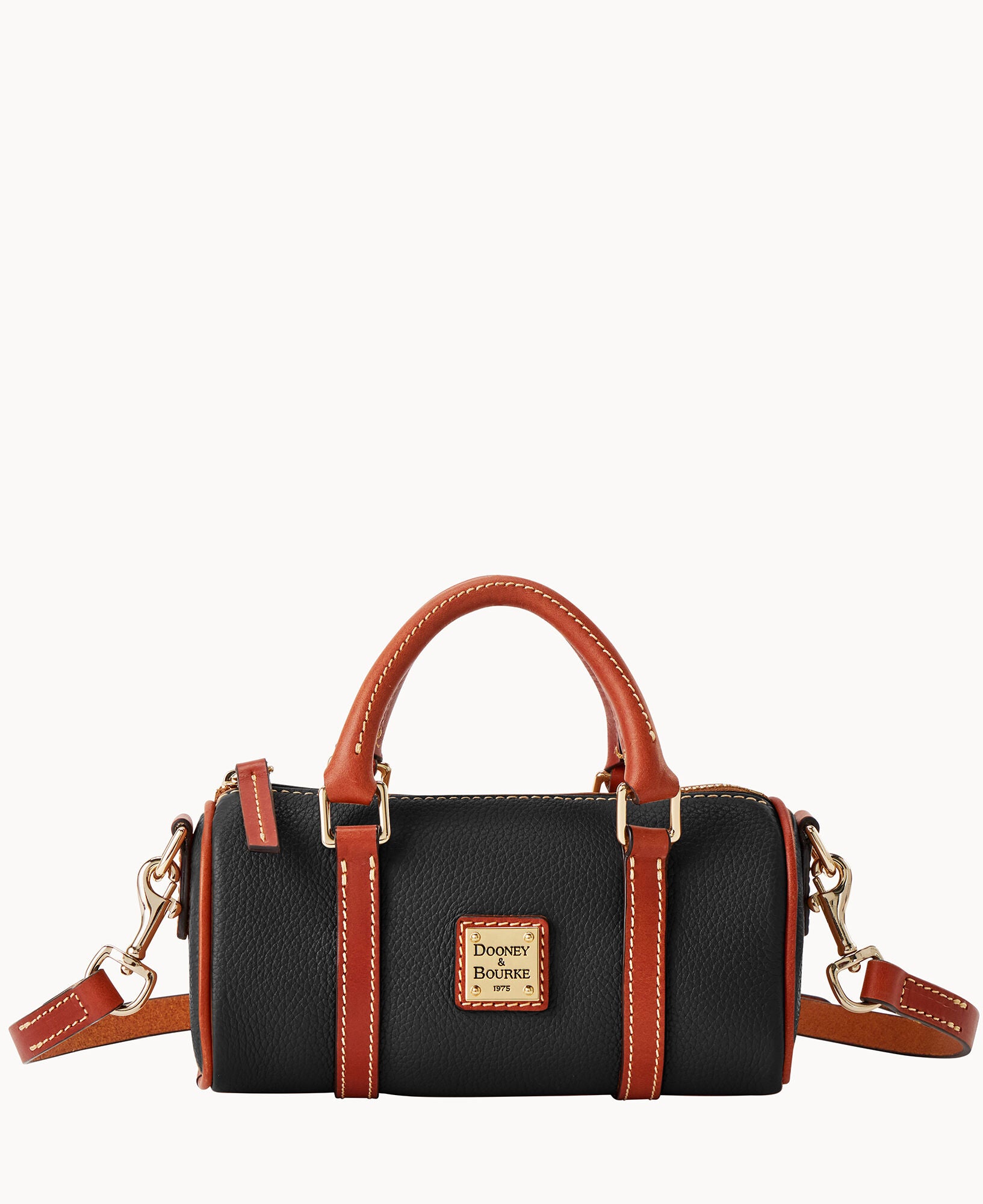 Pebble Grain Crossbody Barrel Satchel 20