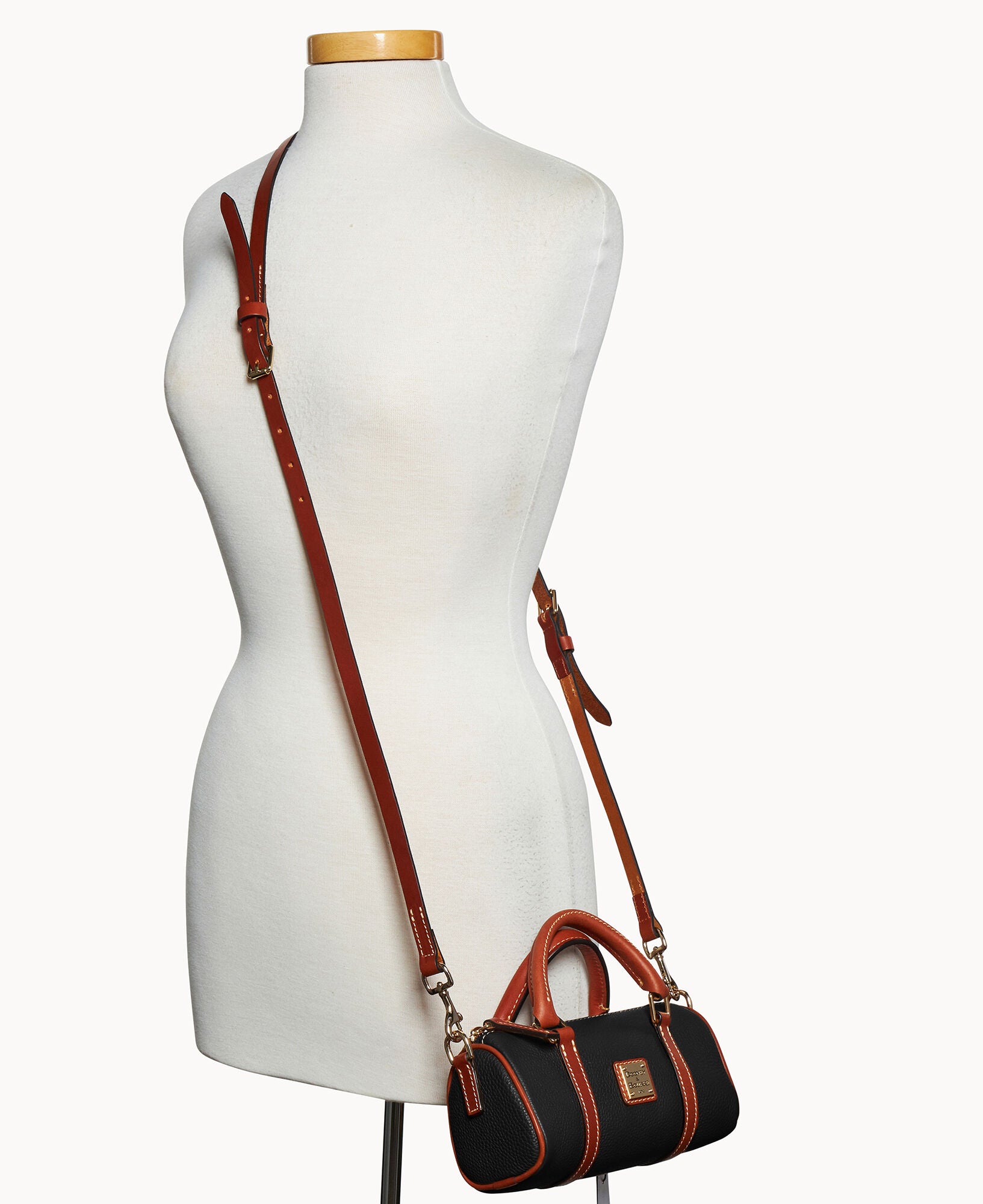 Pebble Grain Crossbody Barrel Satchel 20 - Image 4