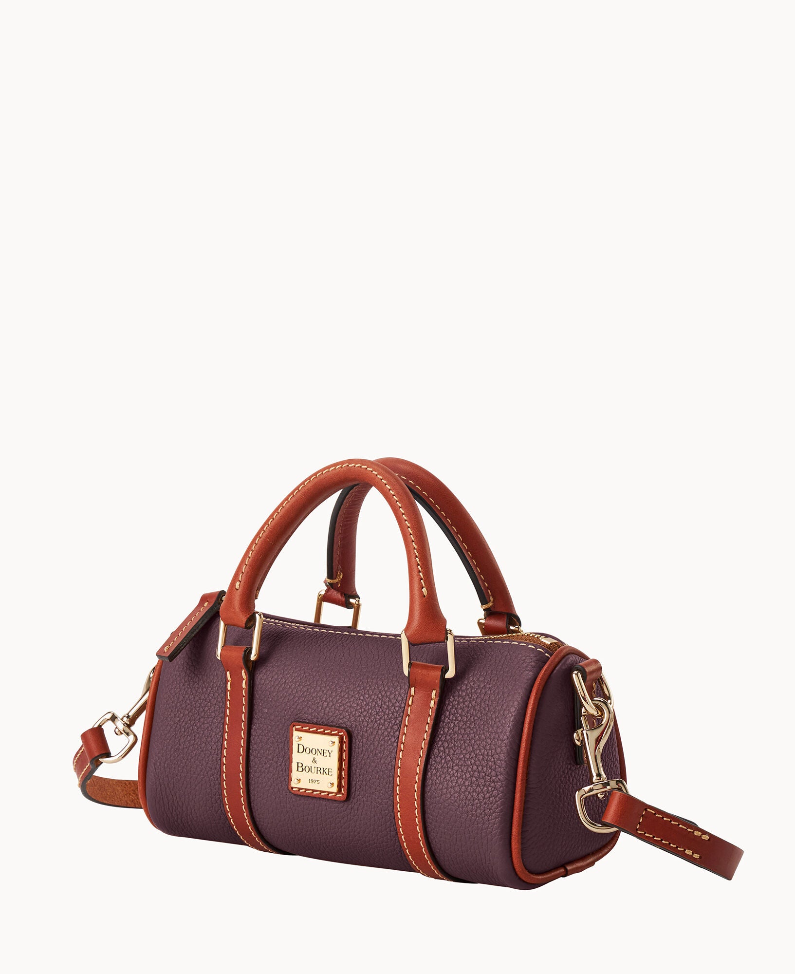 Pebble Grain Crossbody Barrel Satchel 20 - Image 10
