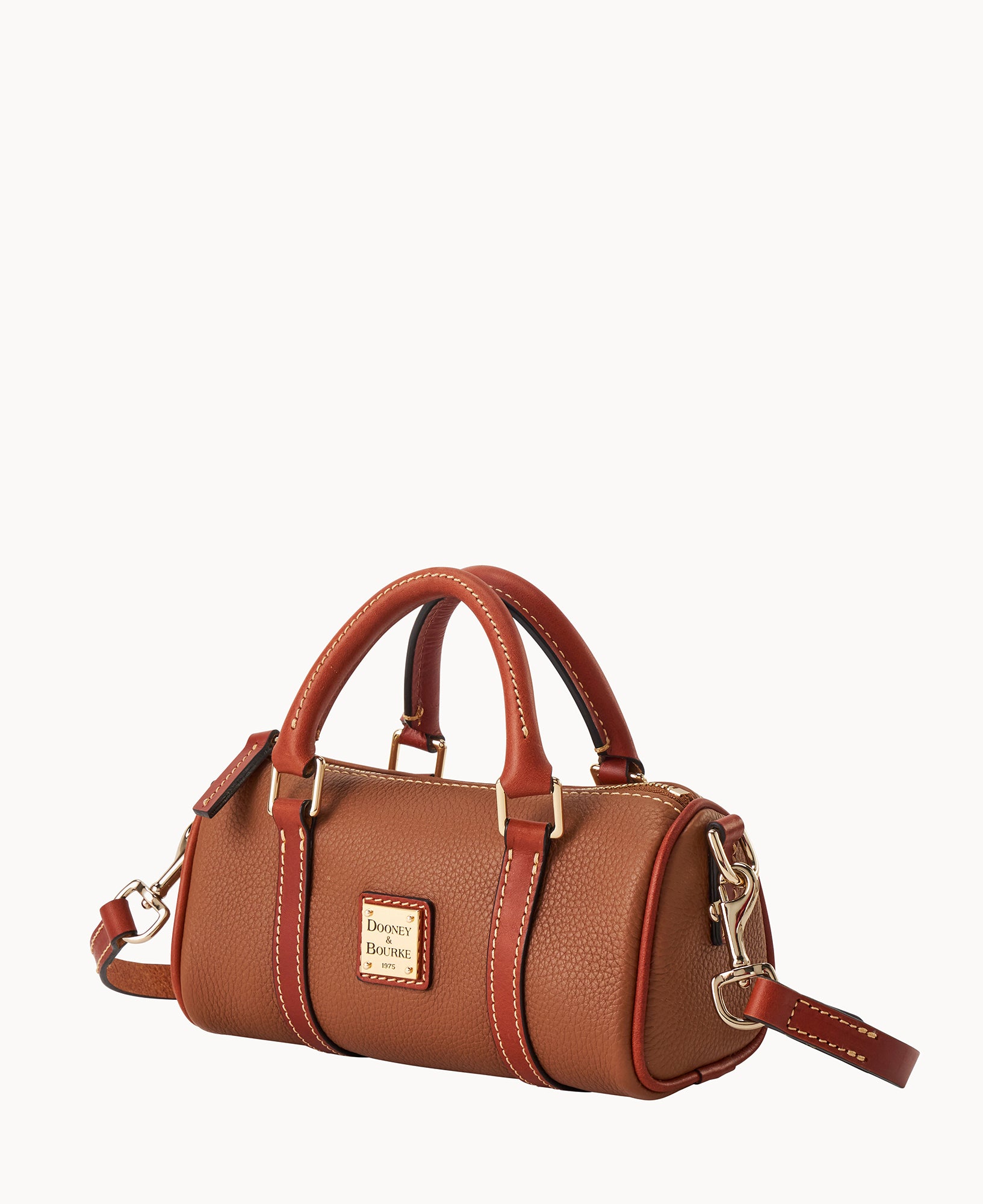 Pebble Grain Crossbody Barrel Satchel 20 - Image 14