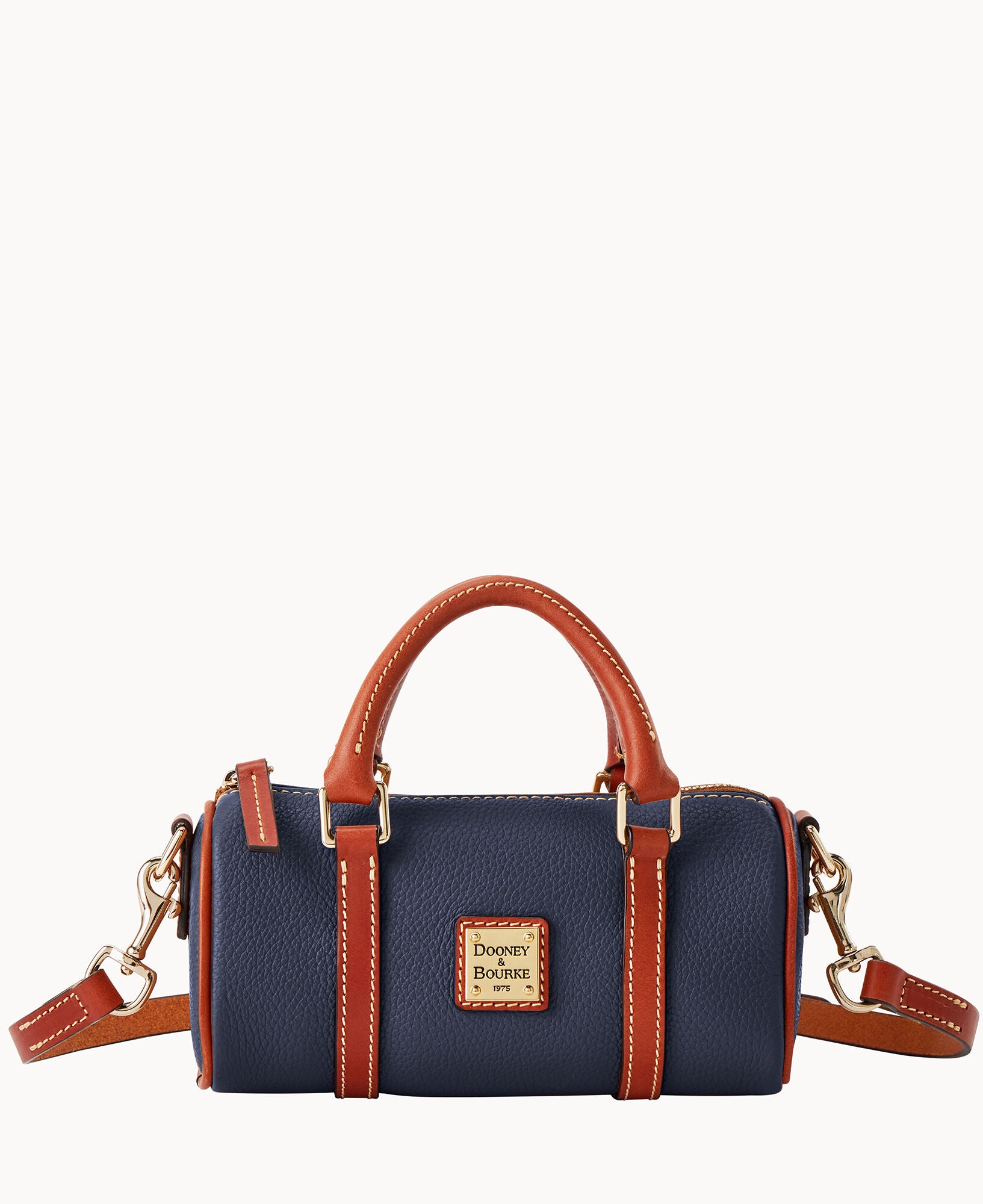 Pebble Grain Crossbody Barrel Satchel 20 - Image 17