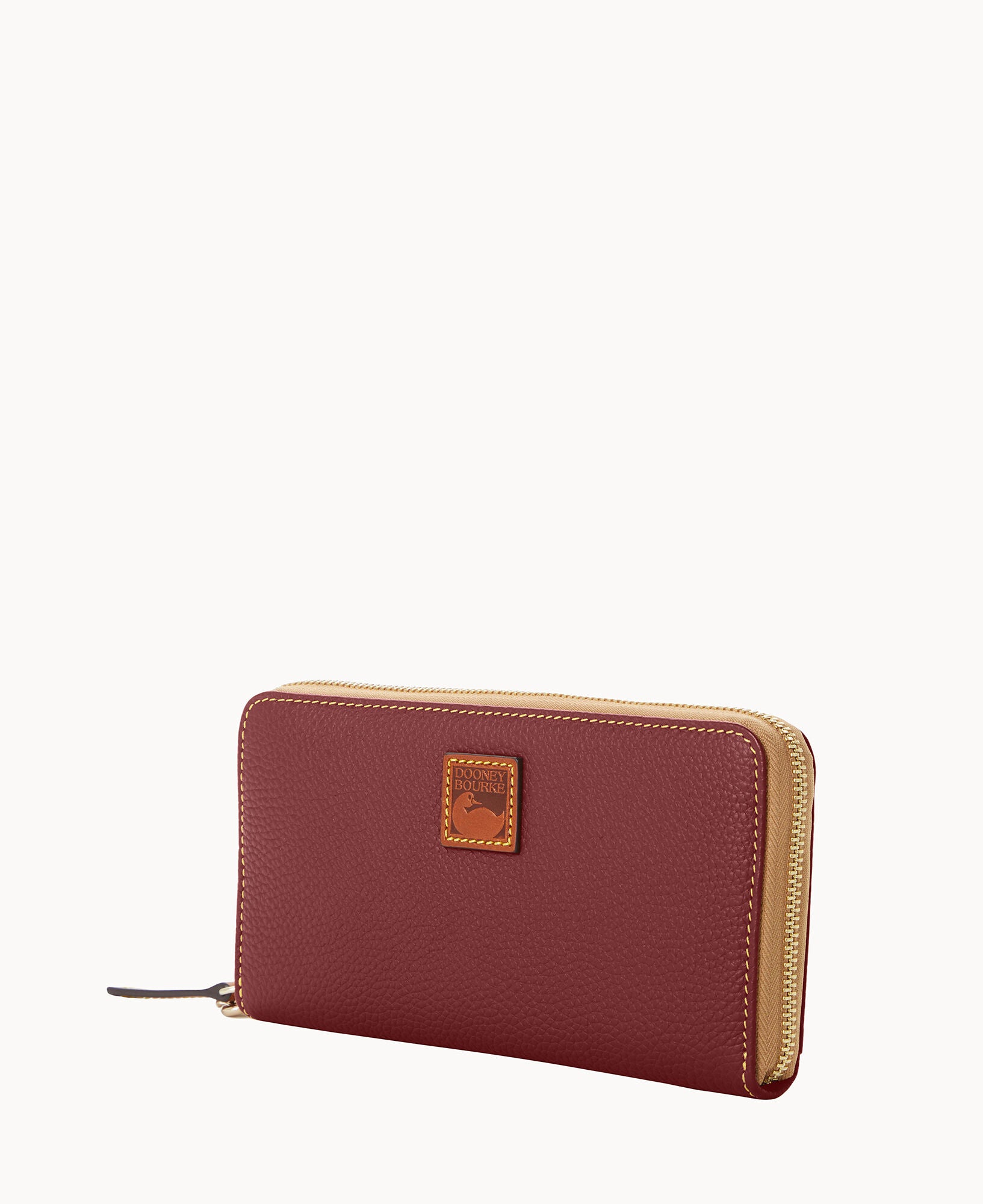Pebble Grain Large Zip Around Wristlet - Image 8