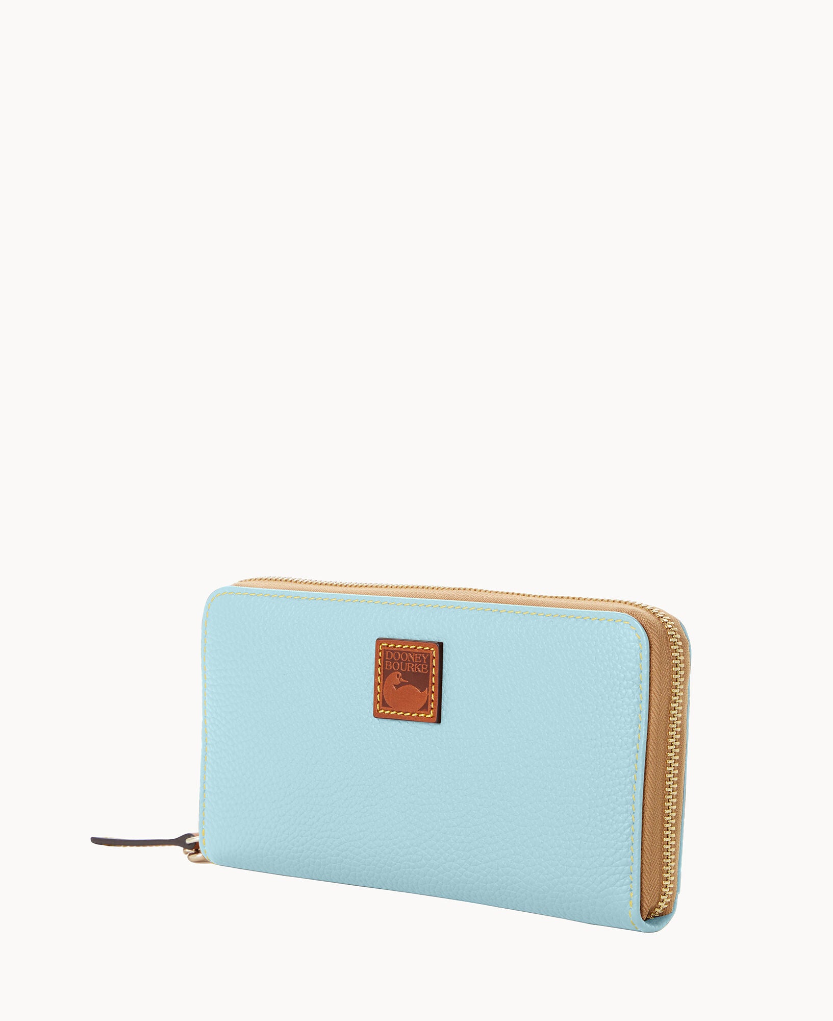Pebble Grain Large Zip Around Wristlet - Image 20