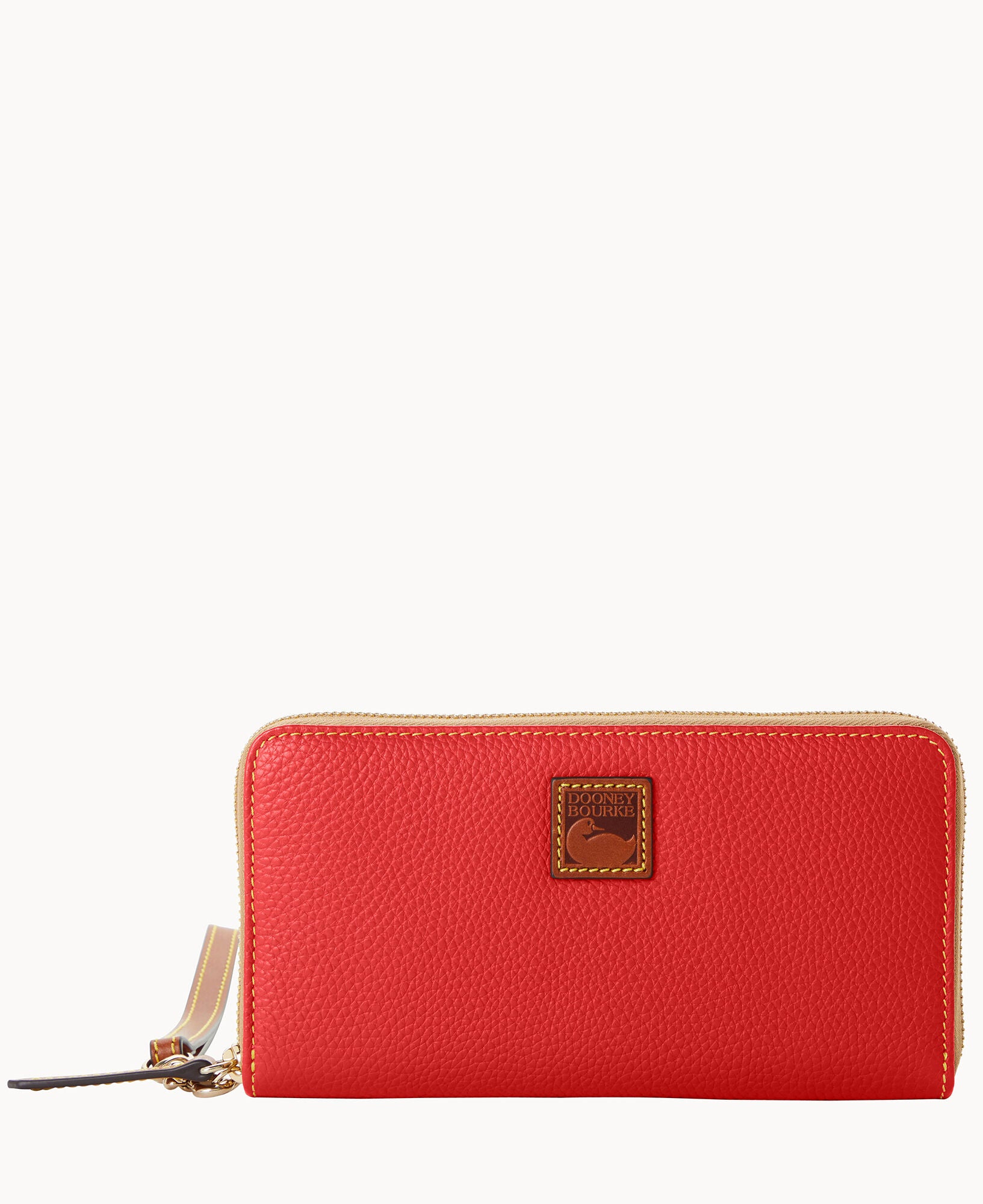 Pebble Grain Large Zip Around Wristlet - Image 28