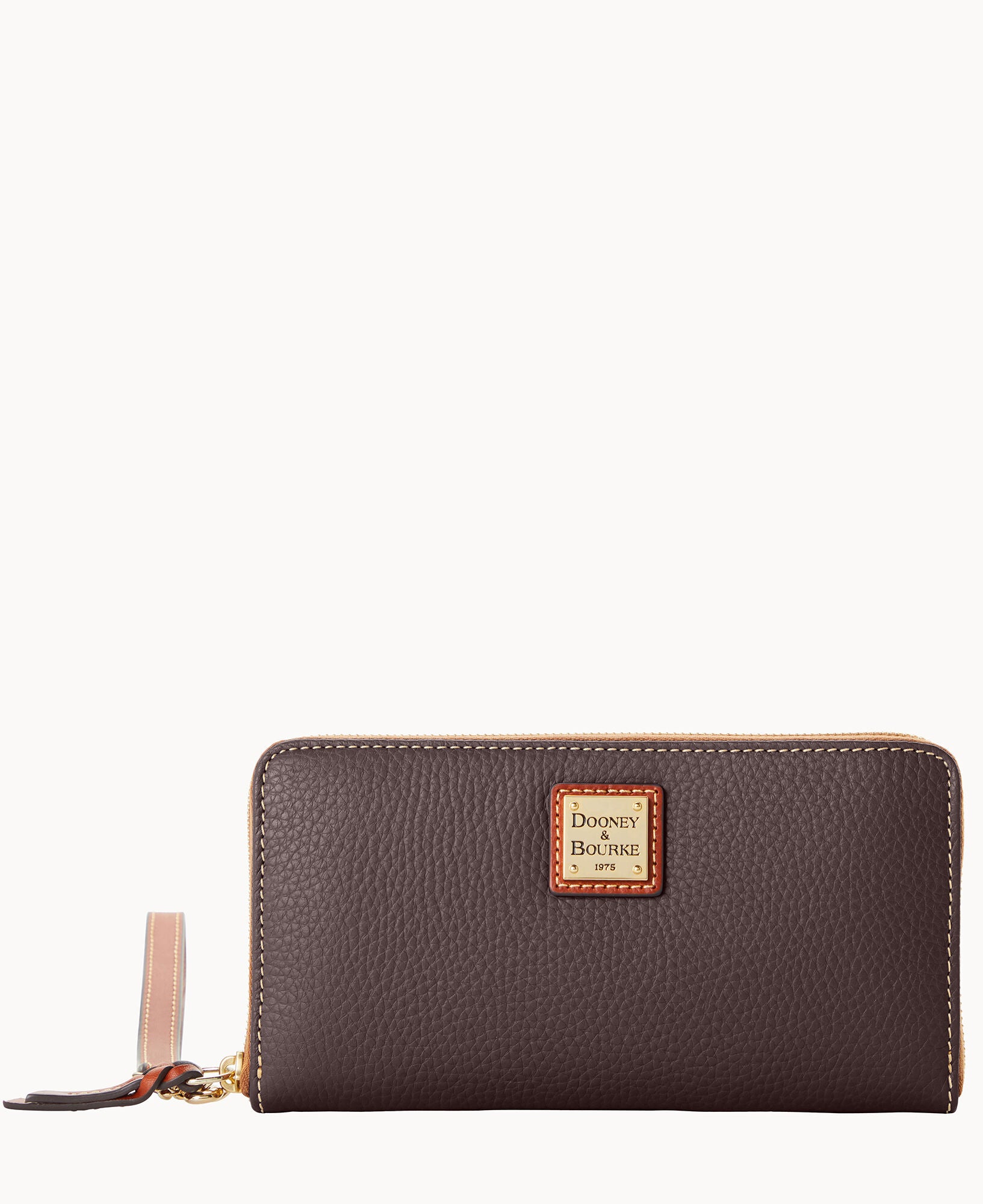 Pebble Grain Large Zip Around Wristlet - Image 7