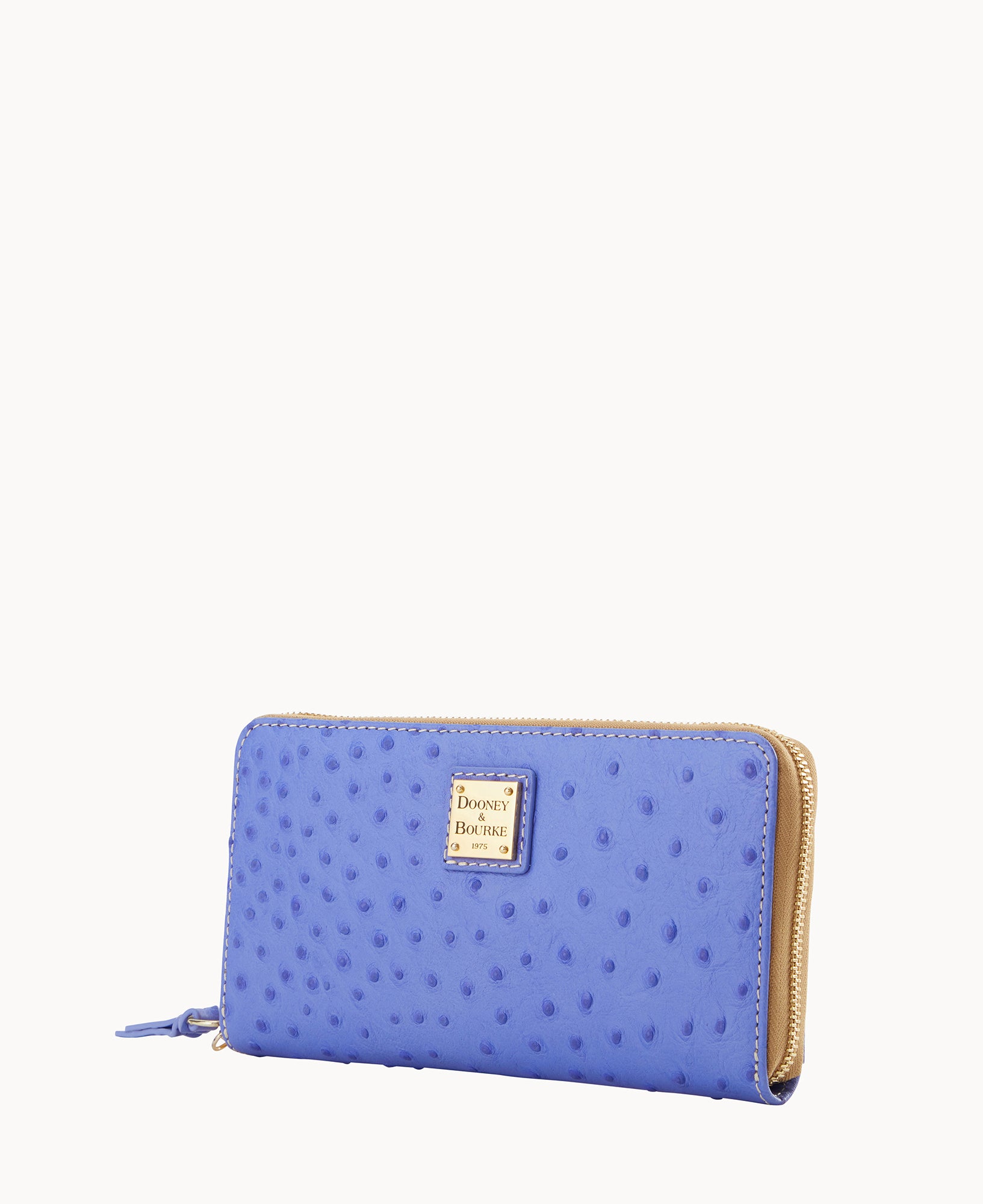 Ostrich Large Zip Around Wristlet - Image 20