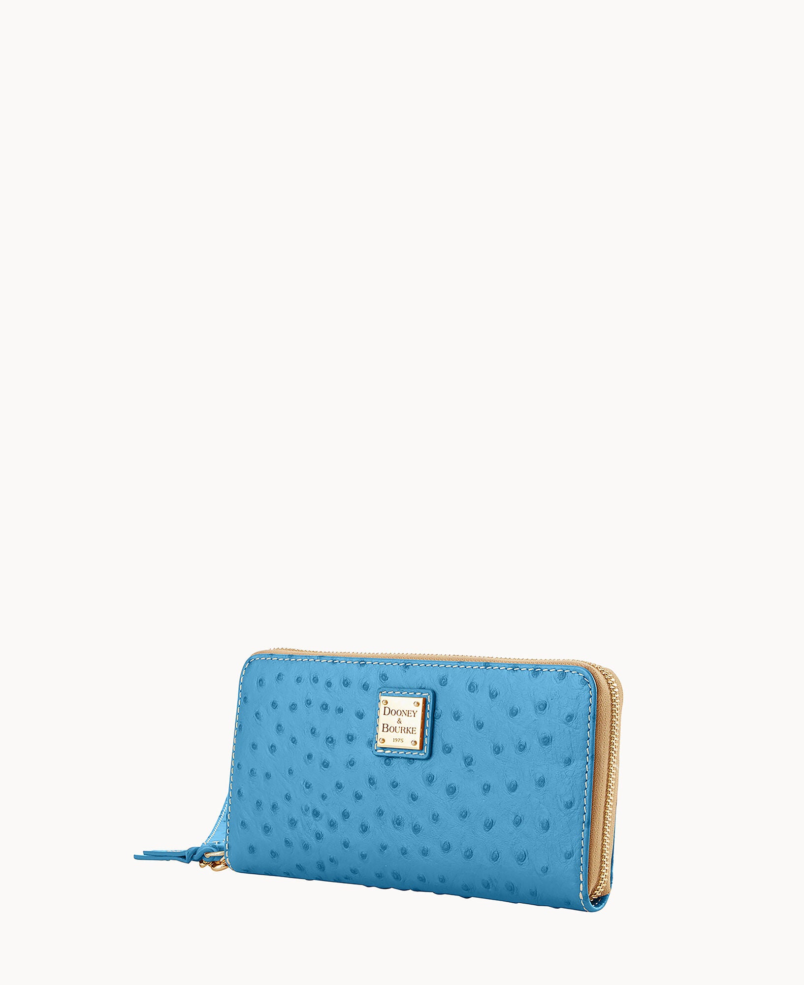 Ostrich Large Zip Around Wristlet - Image 29
