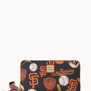 MLB Giants Large Zip Around Wristlet