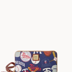 MLB Twins Large Zip Around Wristlet