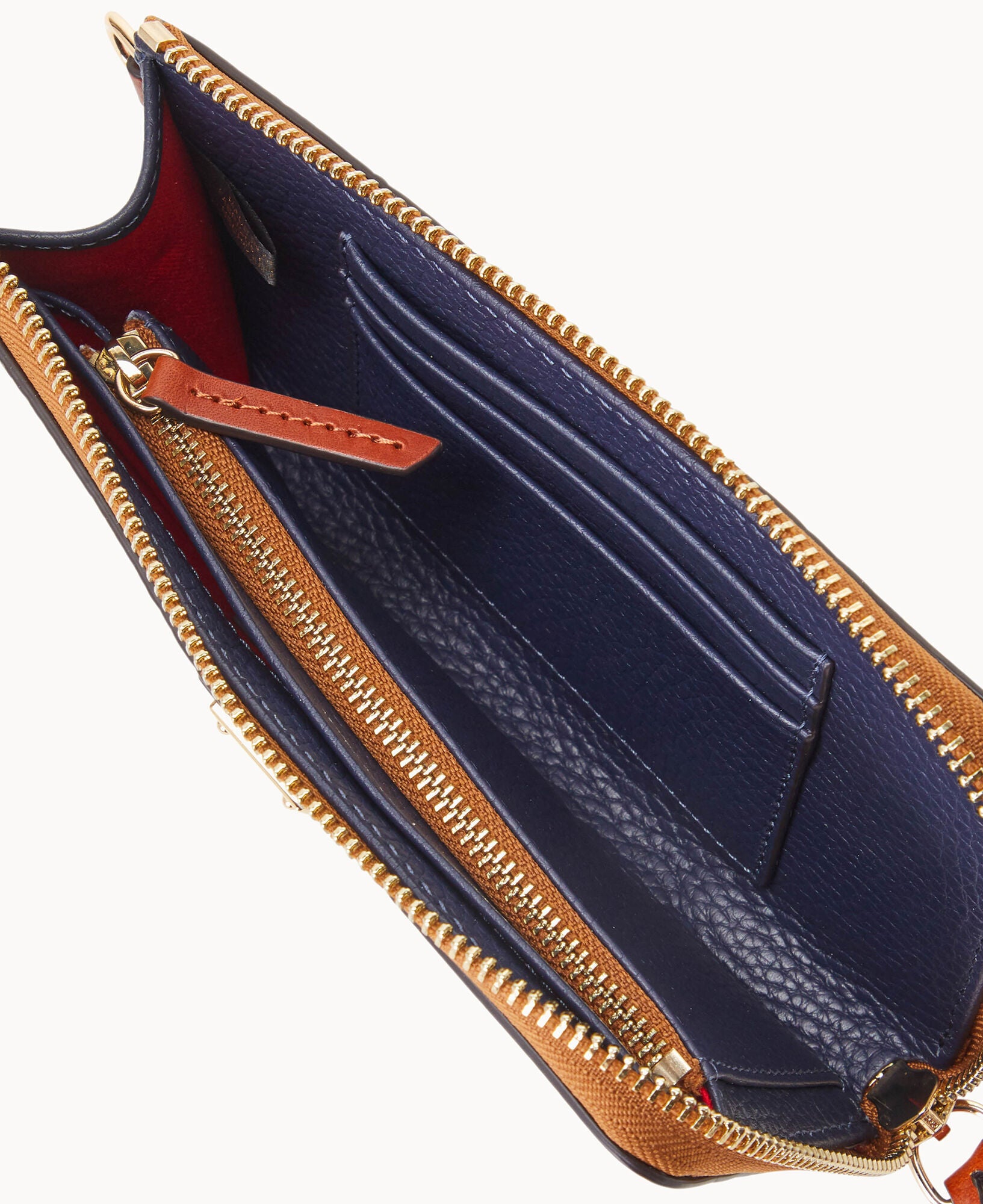Pebble Grain Folded Zip Wristlet - Image 24