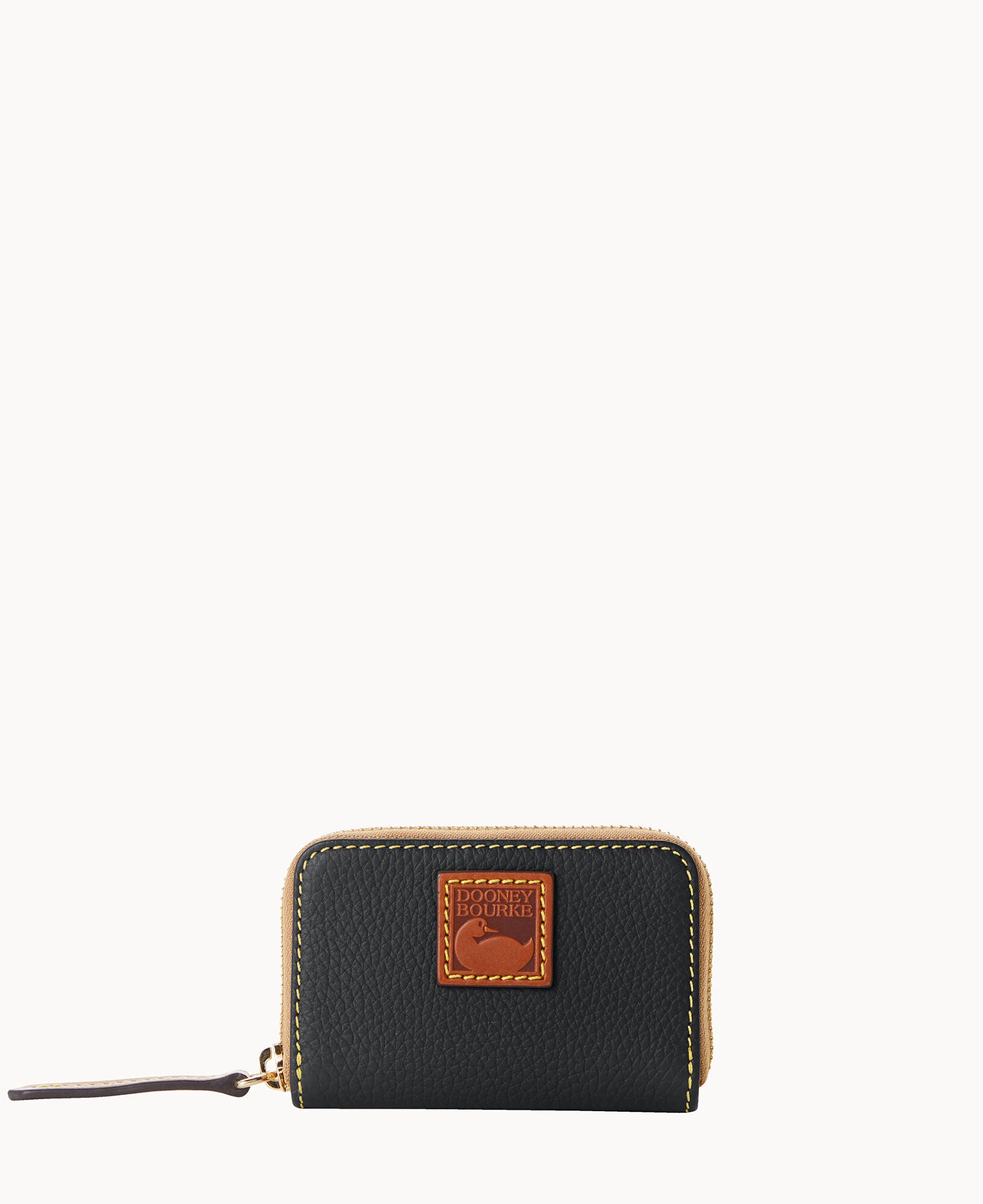 Pebble Grain Zip Around Credit Card Case - Image 7