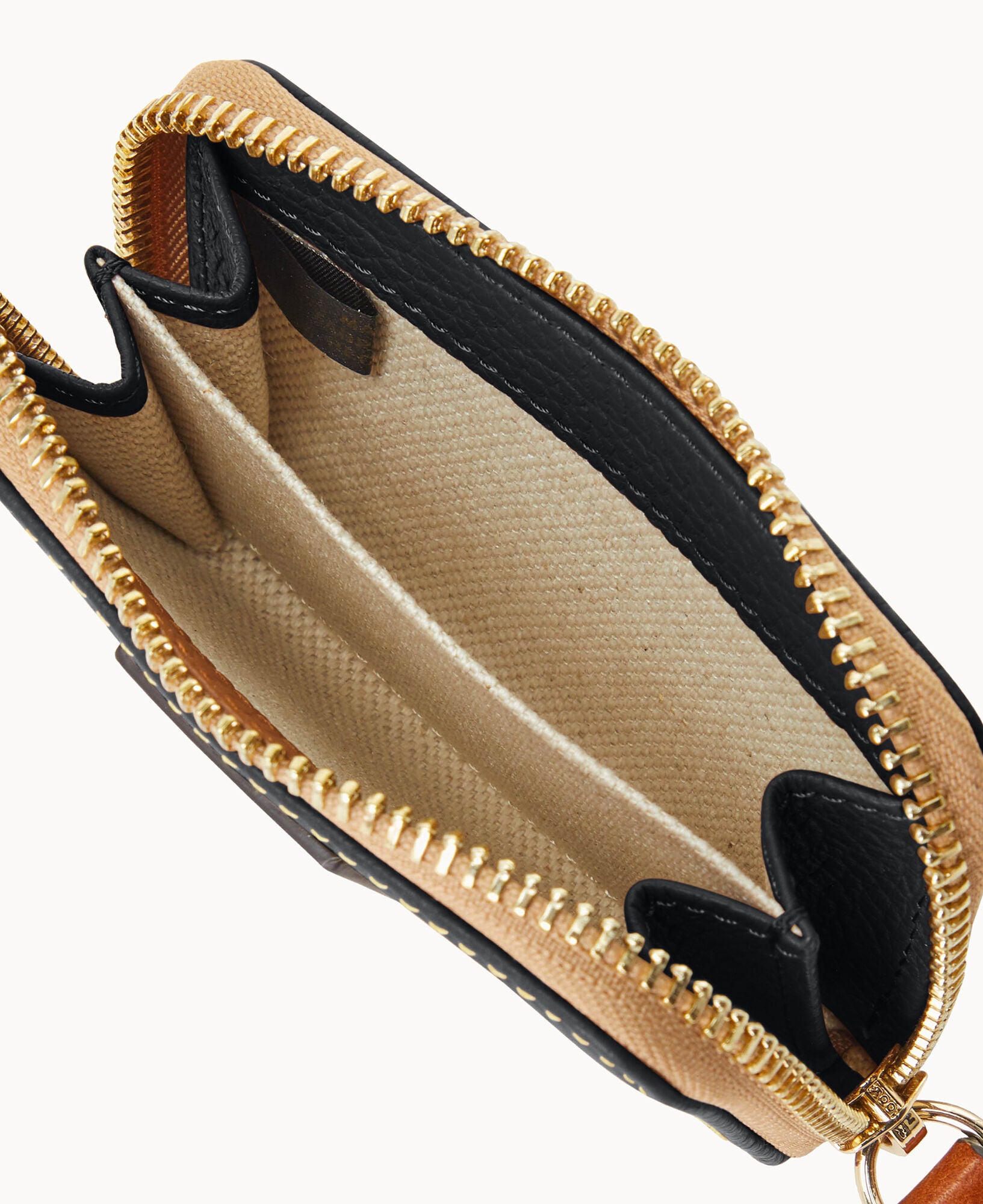 Pebble Grain Zip Around Credit Card Case - Image 9