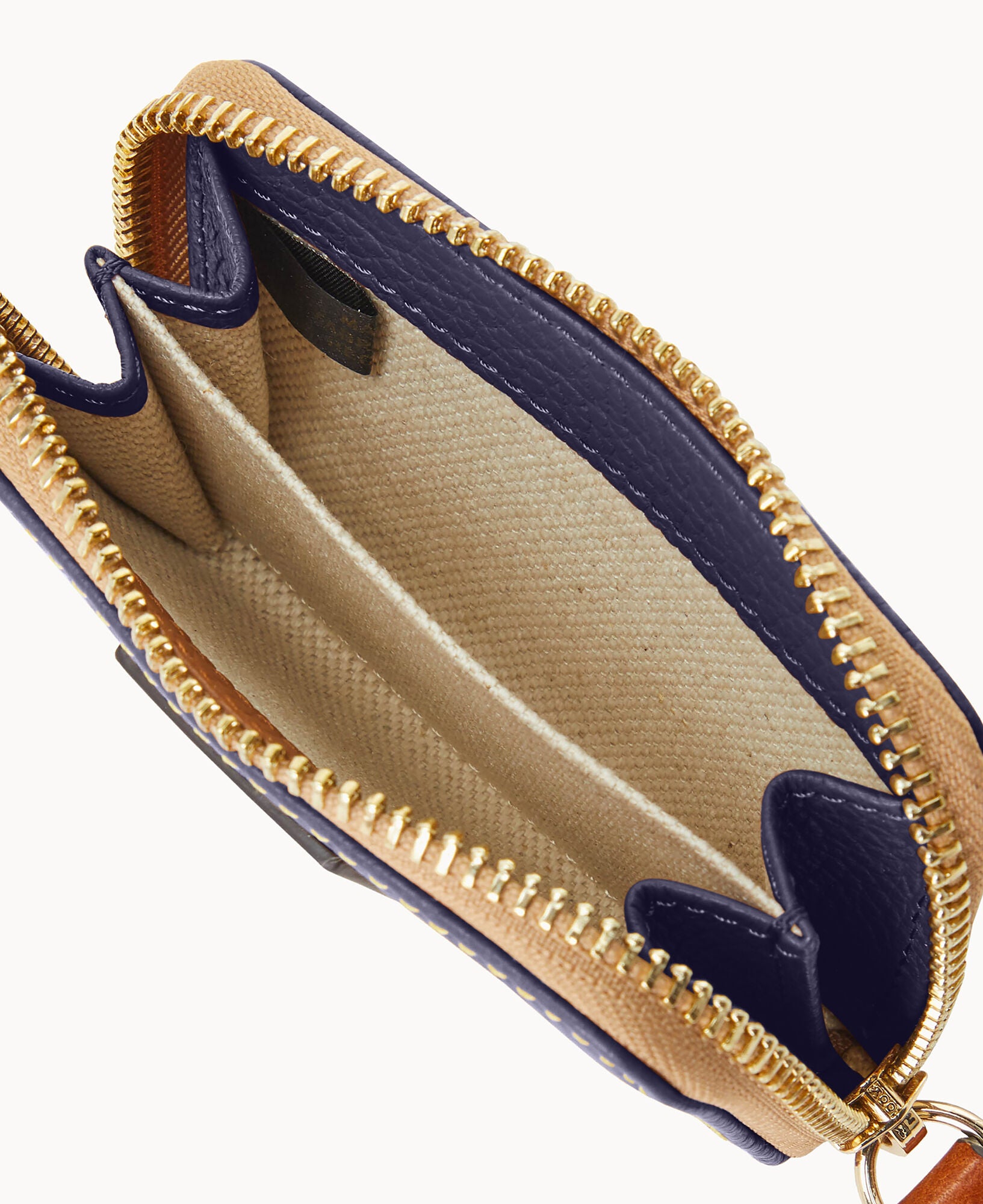 Pebble Grain Zip Around Credit Card Case - Image 21