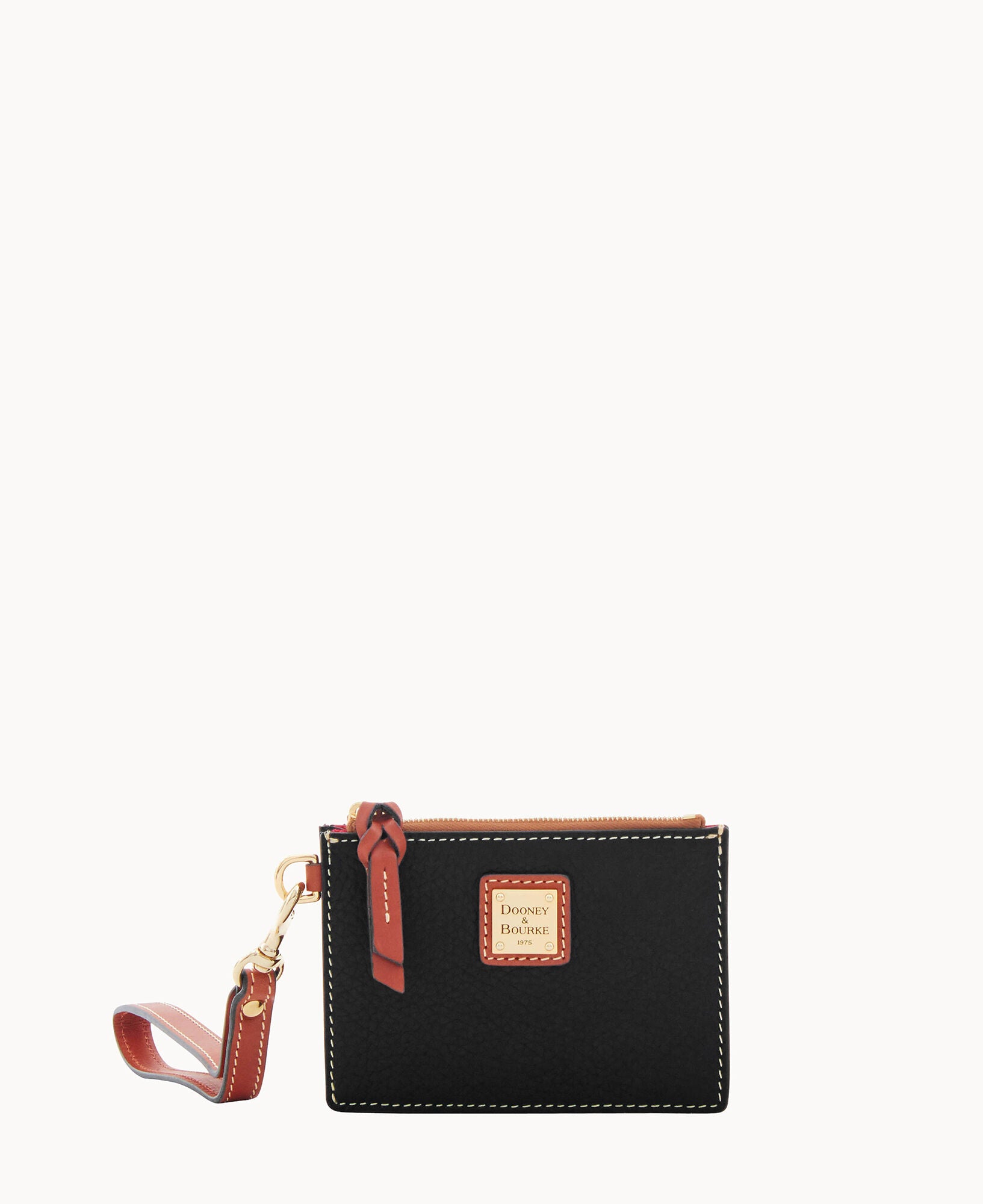Pebble Grain Zip Top Card Case Wristlet - Image 21