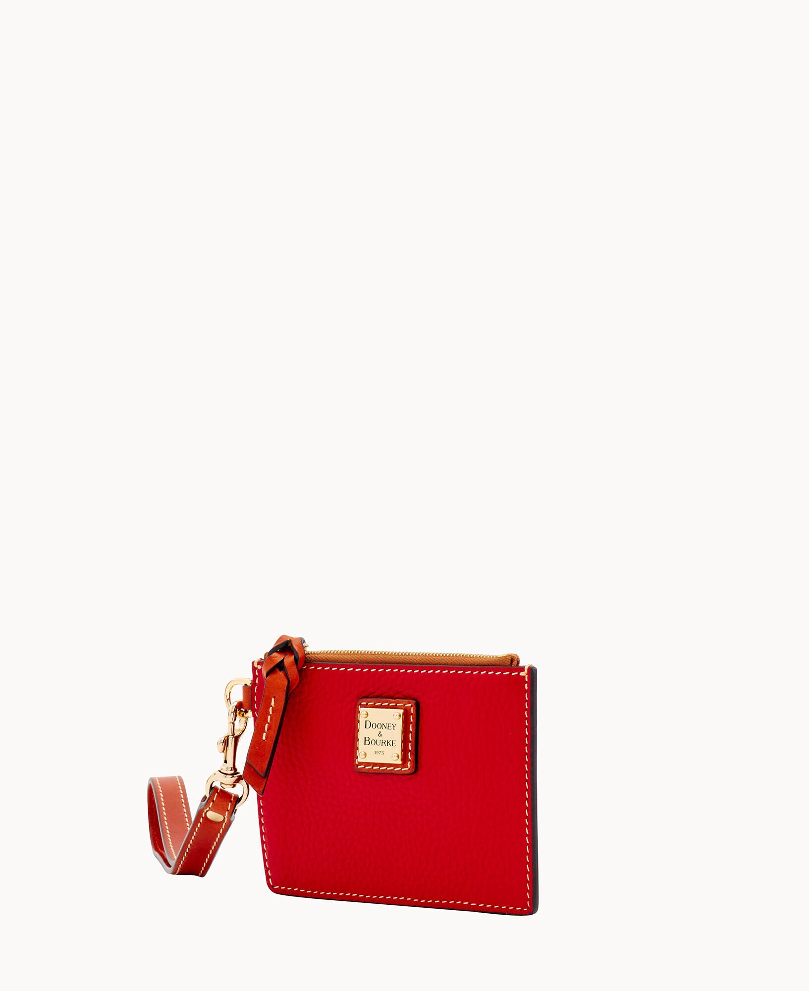 Pebble Grain Zip Top Card Case Wristlet - Image 18