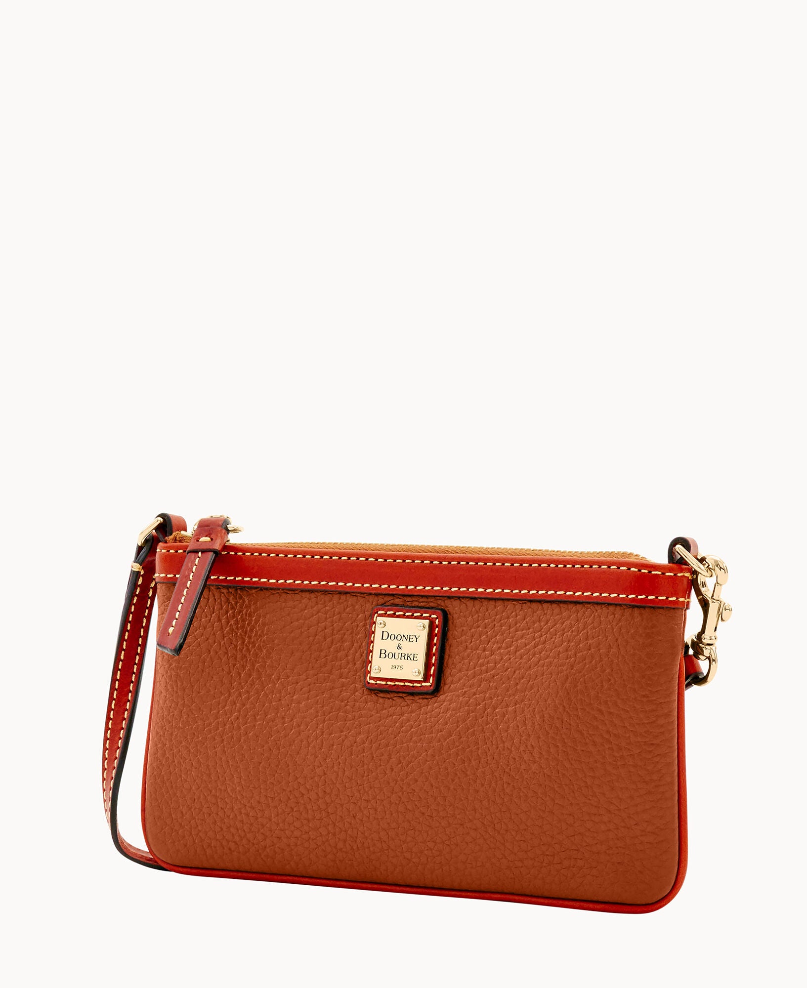 Pebble Grain Large Slim Wristlet - Image 22