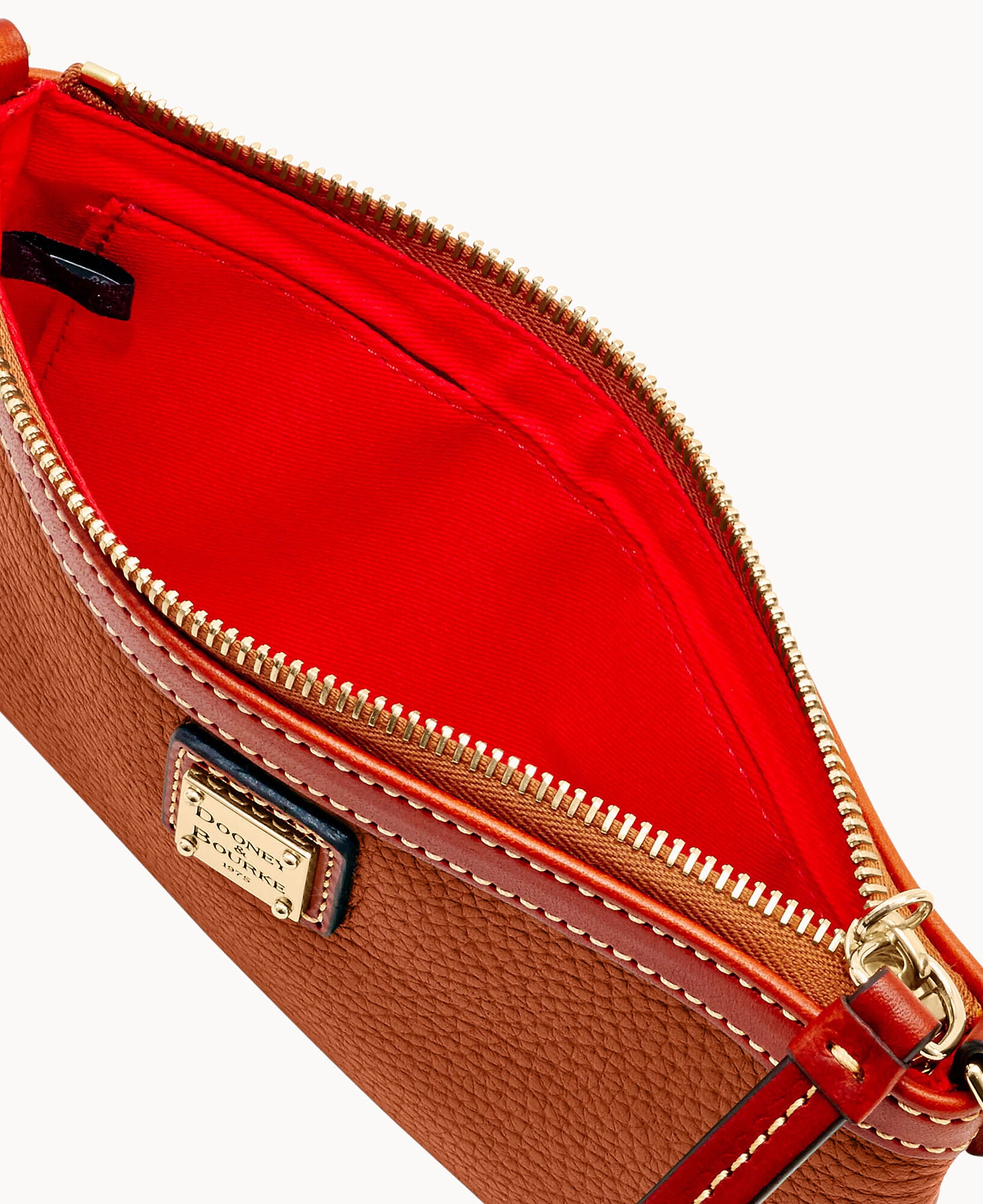 Pebble Grain Large Slim Wristlet - Image 23