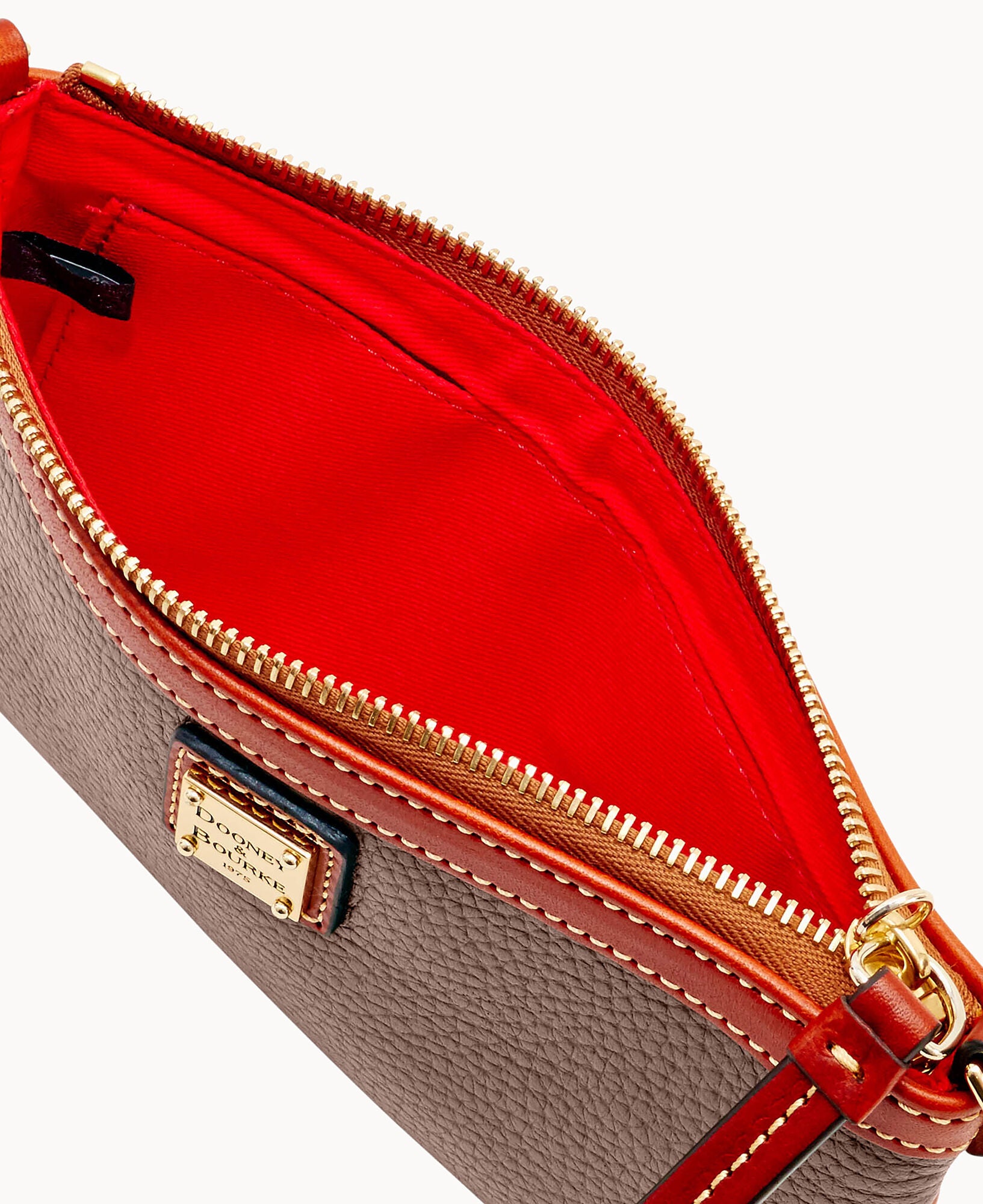 Pebble Grain Large Slim Wristlet - Image 26