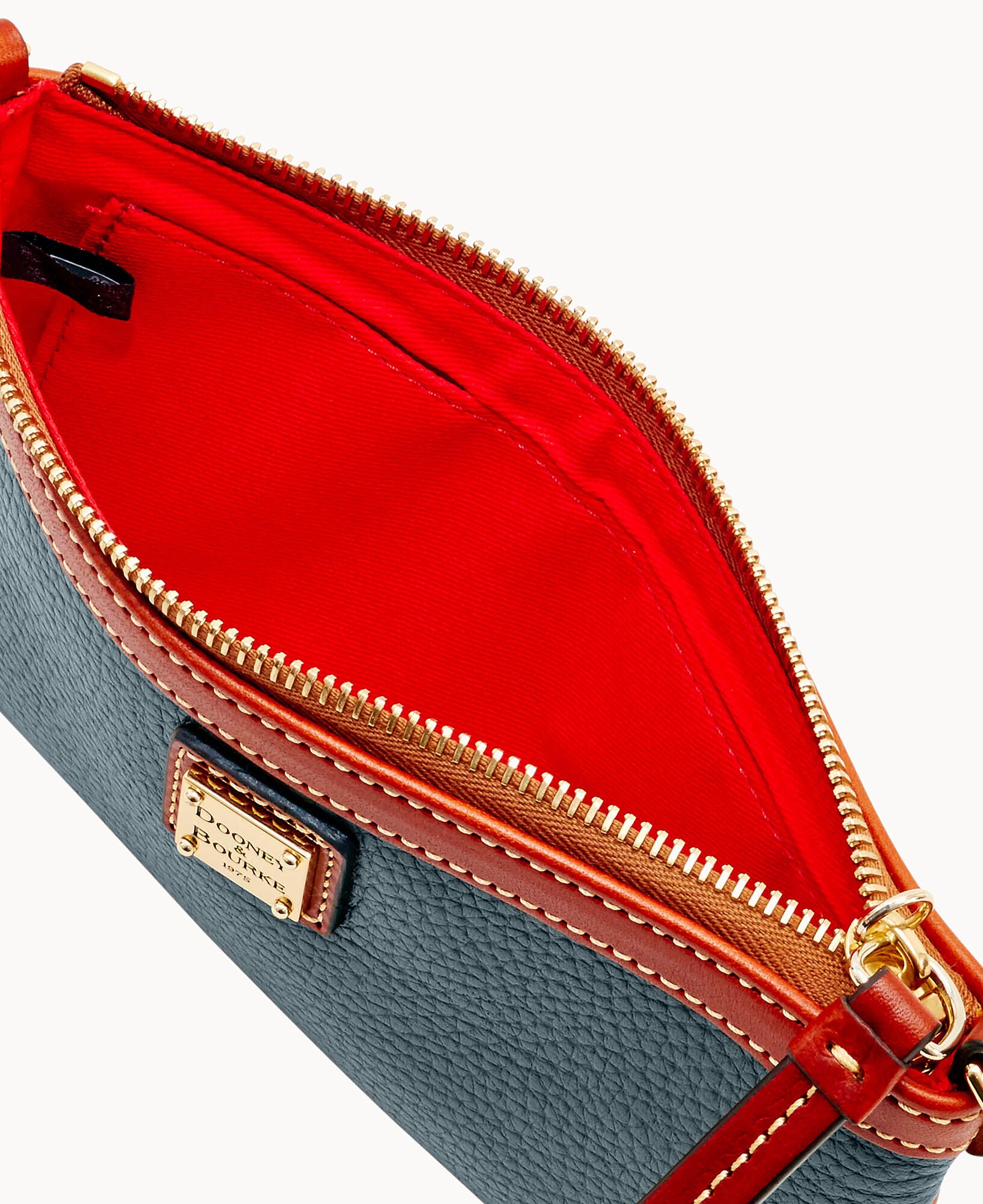 Pebble Grain Large Slim Wristlet - Image 9