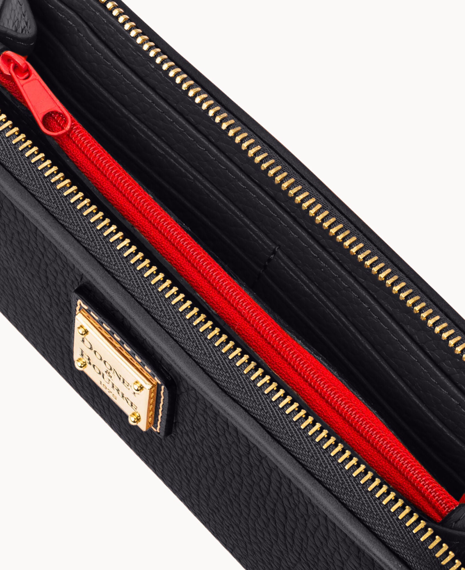 Pebble Grain Zip Clutch - Image 6