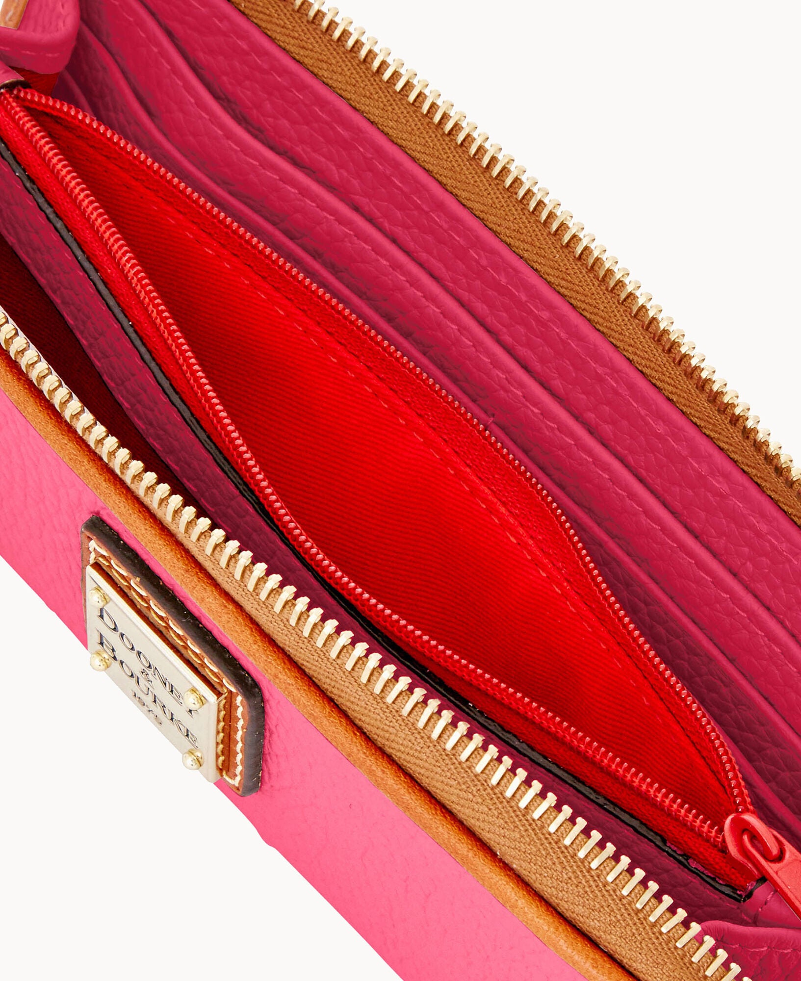 Pebble Grain Zip Clutch - Image 15